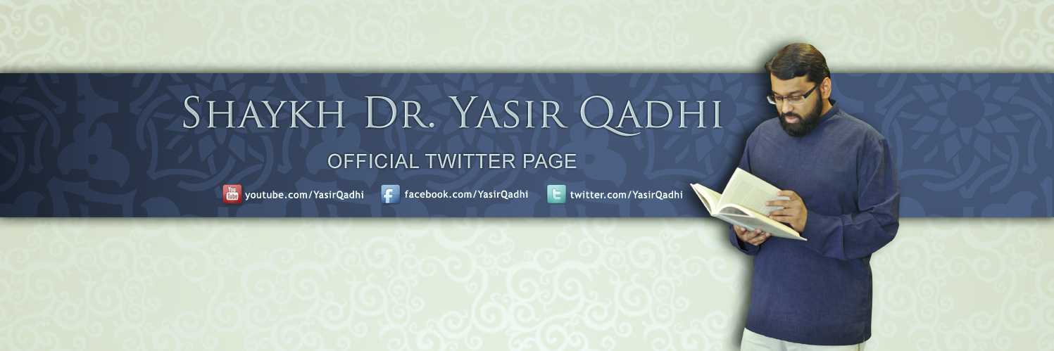 Dr. Yasir Qadhi's banner