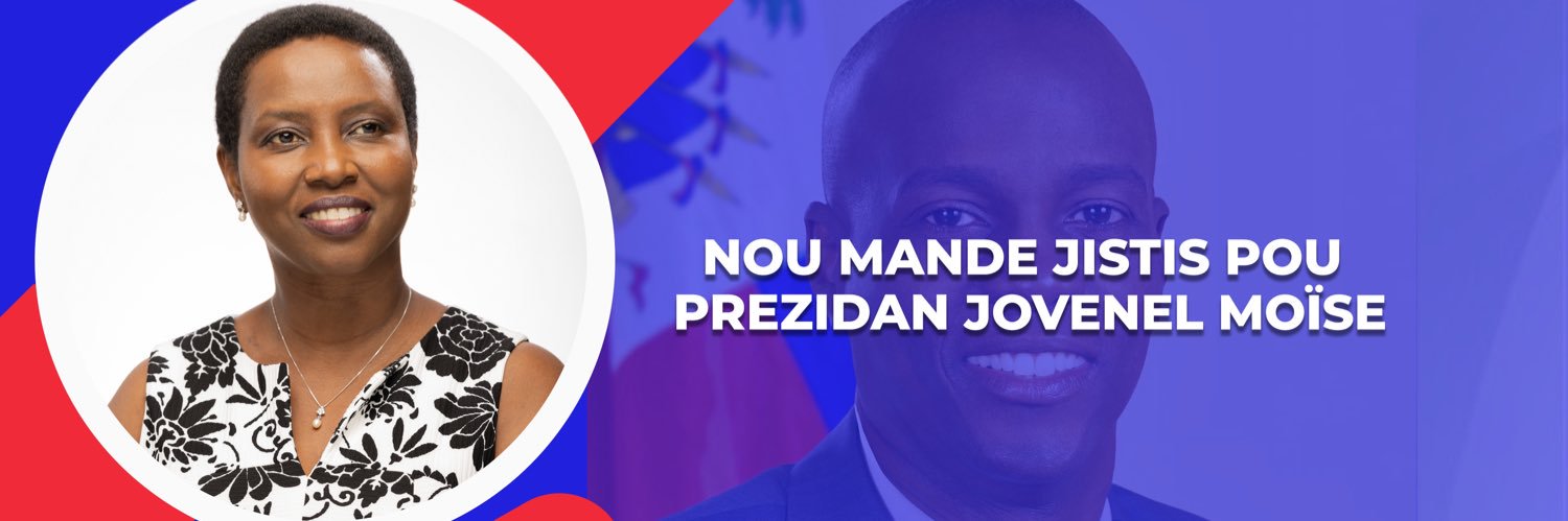 Martine Moïse's banner