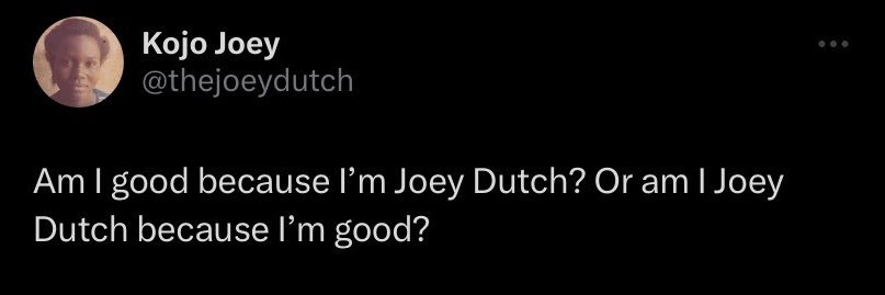 Kojo Joey's banner