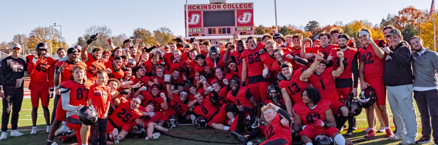 Dickinson Football's banner