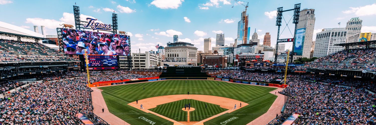 Comerica Park's banner