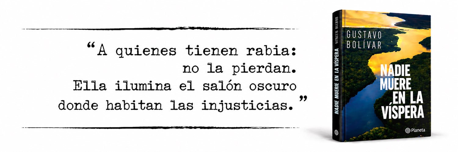 Gustavo Bolívar's banner