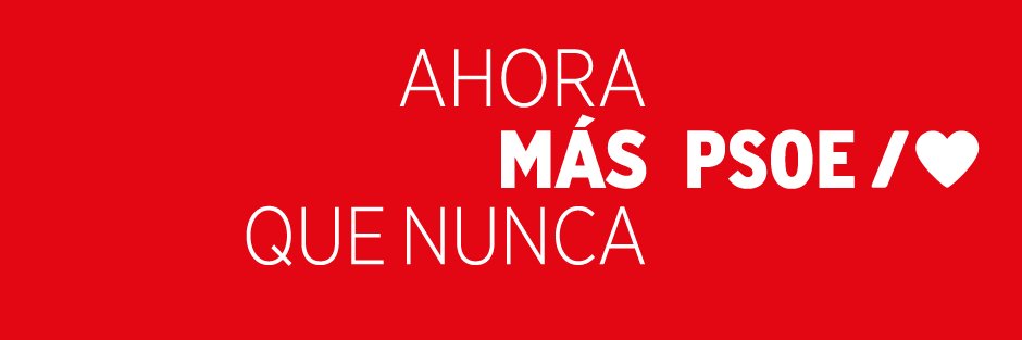 PSOE's banner