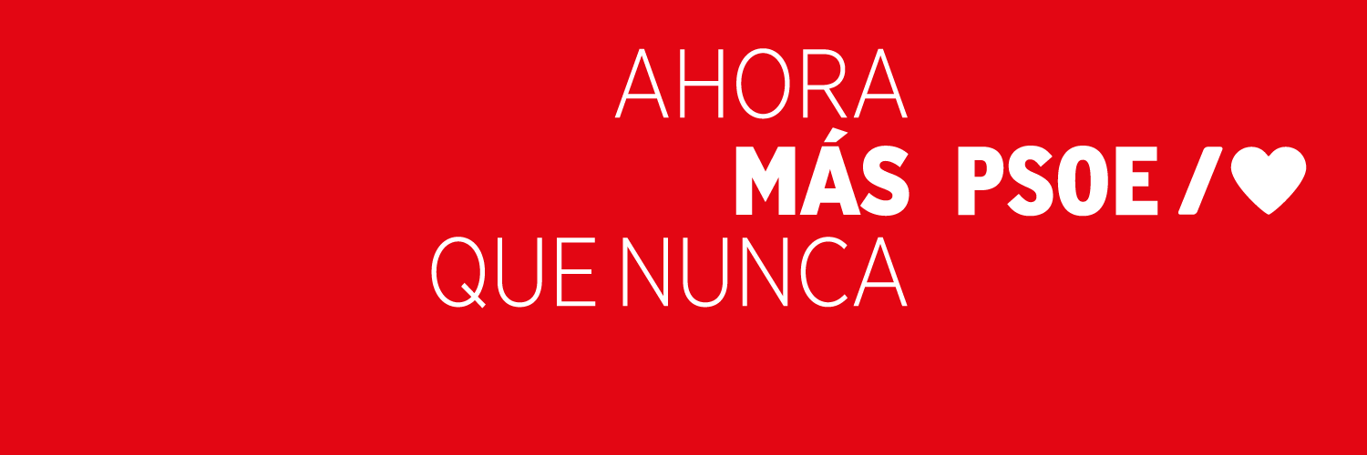 PSOE's banner