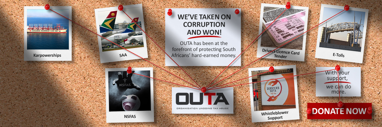 OUTA's banner