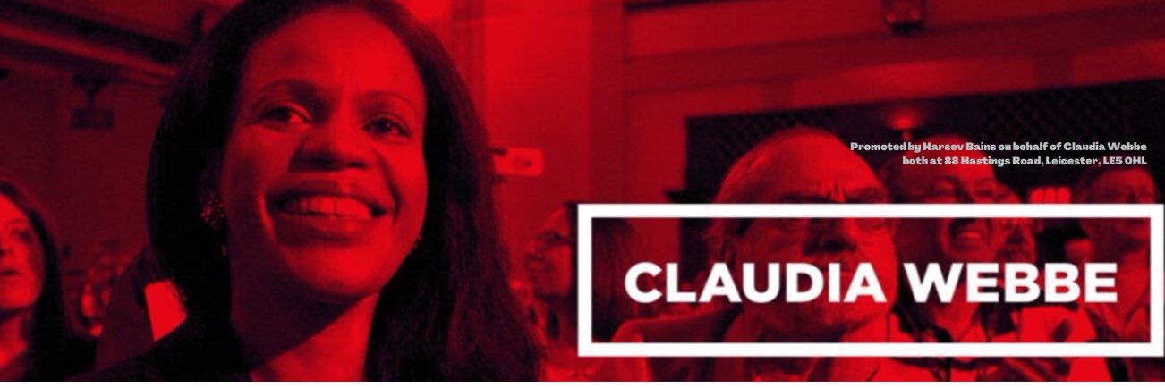 Claudia Webbe's banner