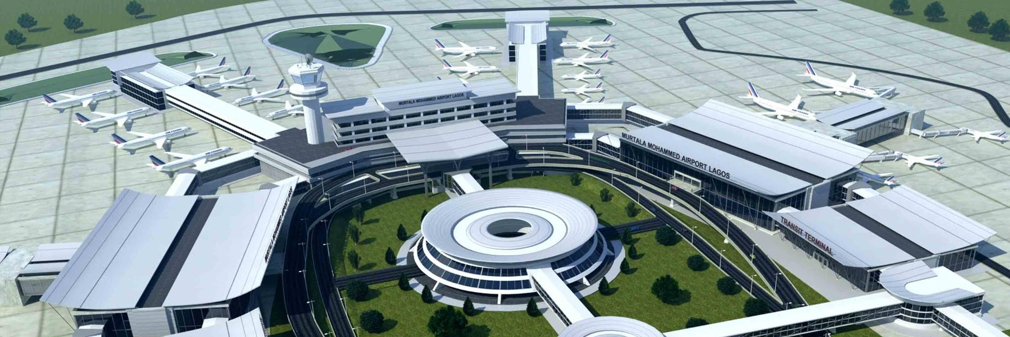 Lagos Airport's banner