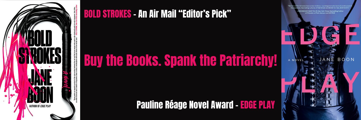 Jane Boon Ph.D. - BOLD STROKES & EDGE PLAY's banner