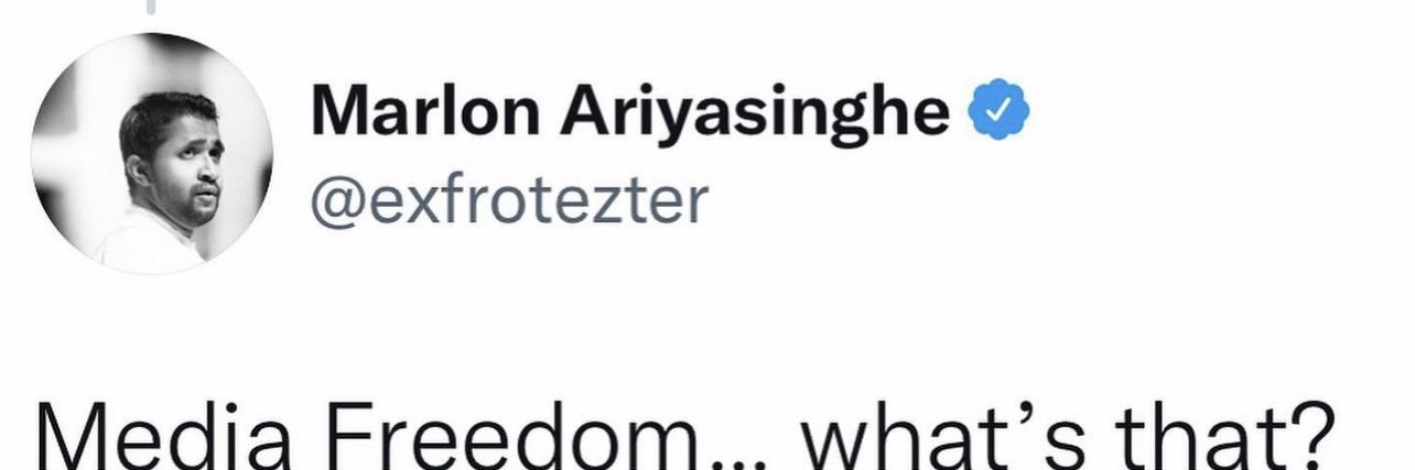 Marlon Ariyasinghe's banner