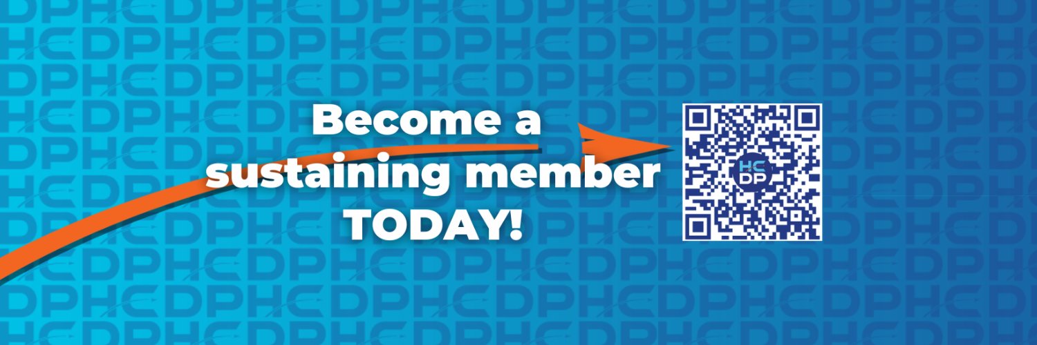 Harris County Democratic Party (HCDP)'s banner