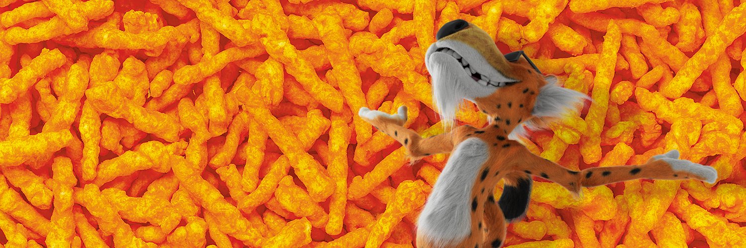 Chester Cheetah's banner