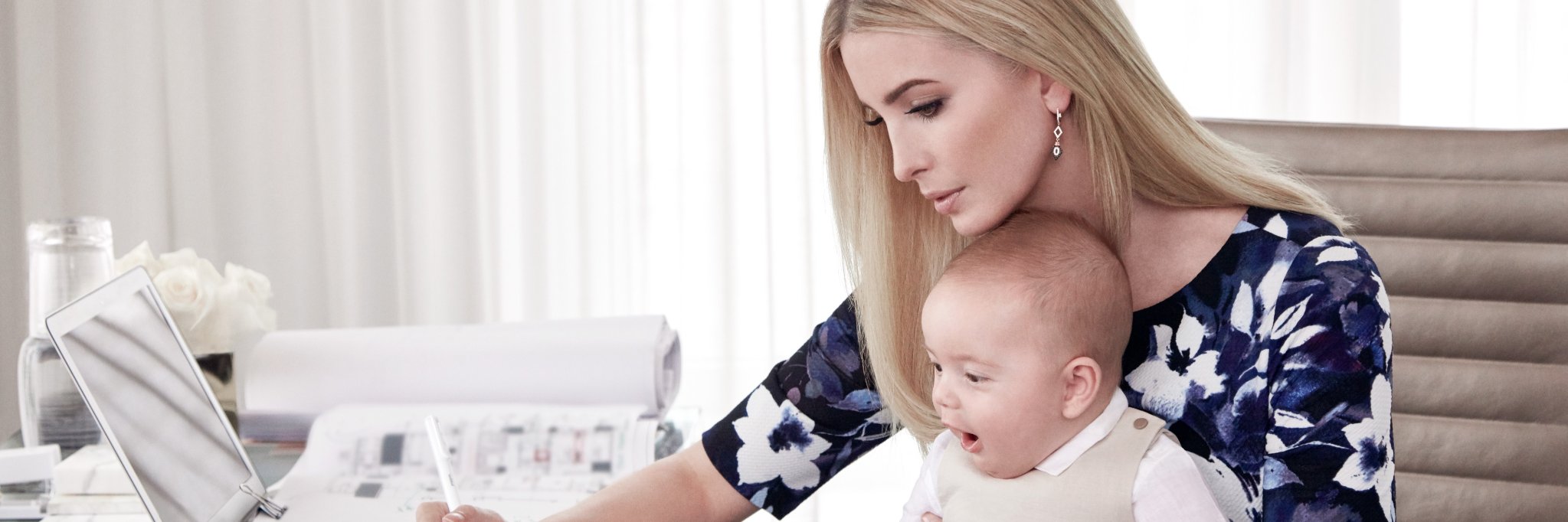 Ivanka Trump's banner