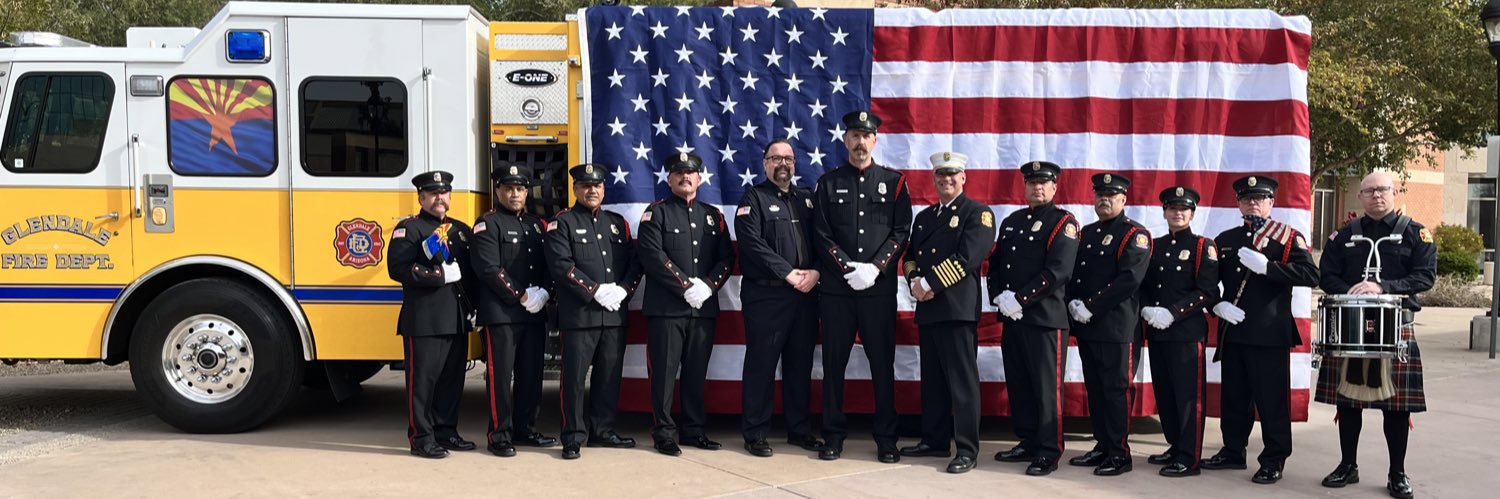 Glendale Fire Dept.'s banner