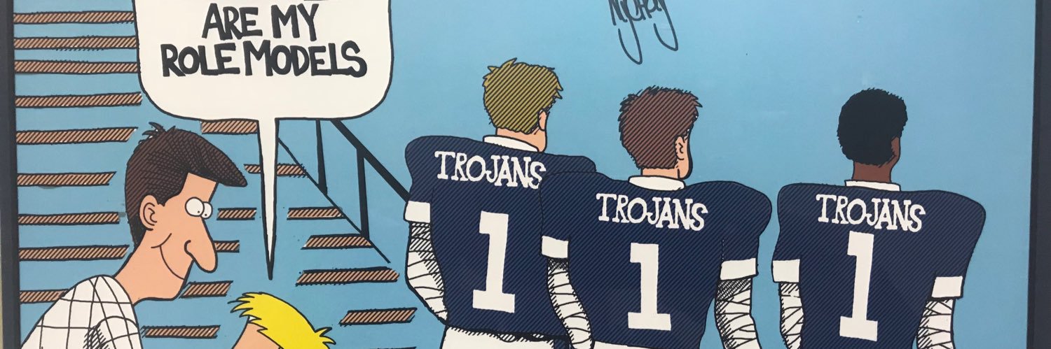 Trojan Football's banner