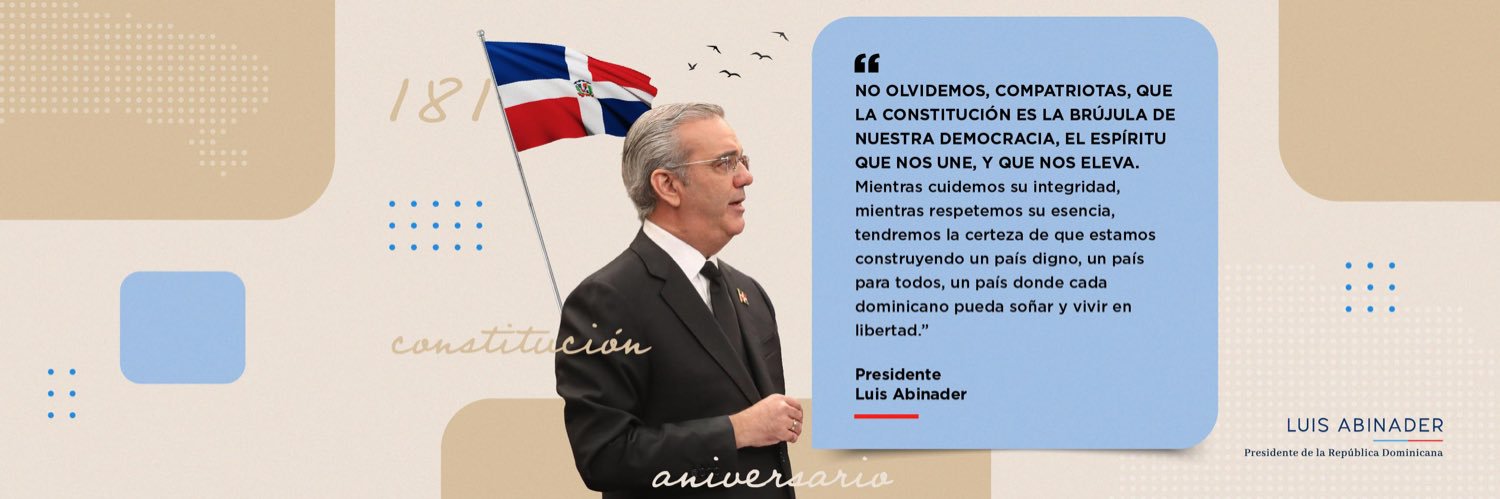 Luis Abinader's banner