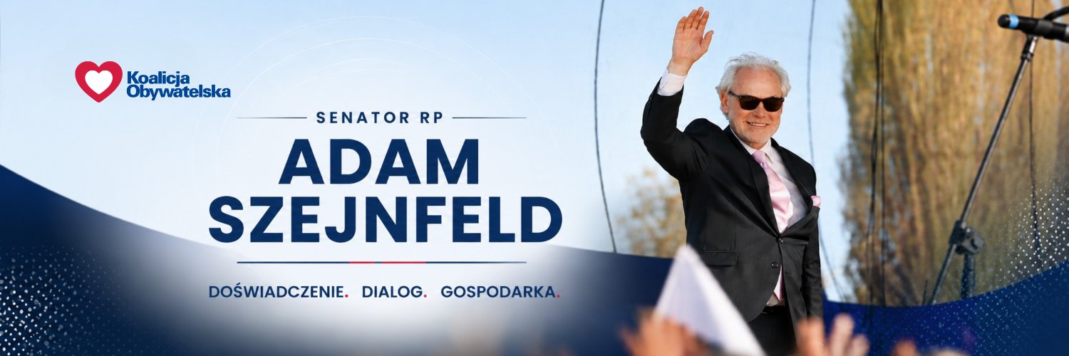 Adam Szejnfeld's banner