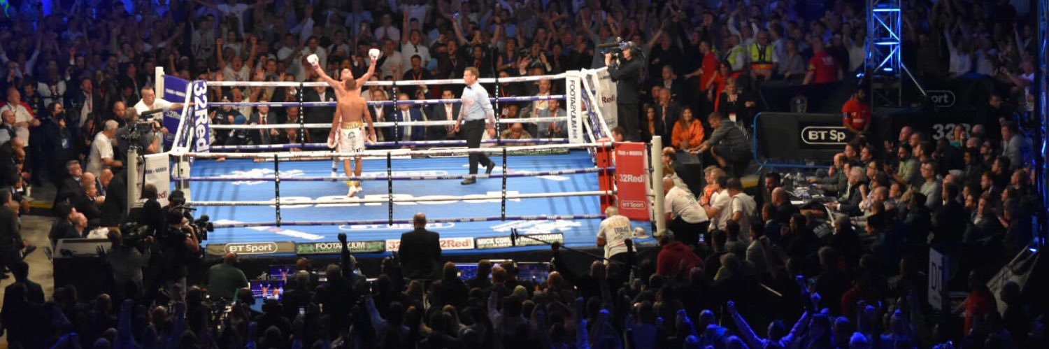Josh Warrington's banner