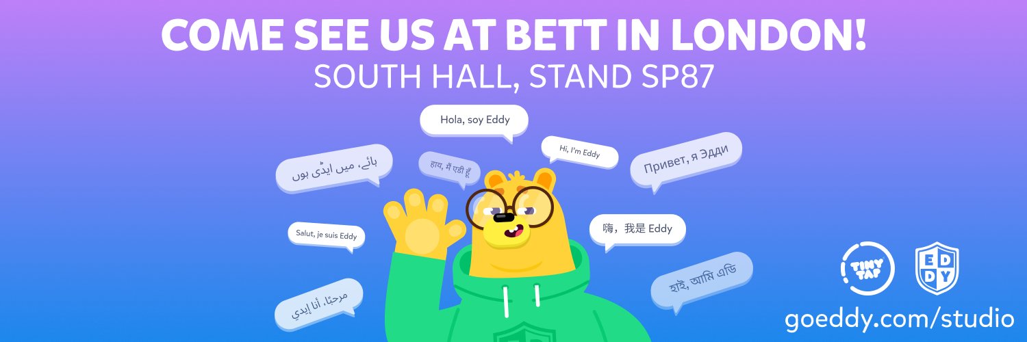 TinyTap EDU | Speak with Eddy's banner