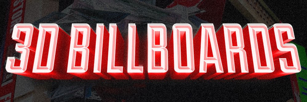 3D billboards's banner