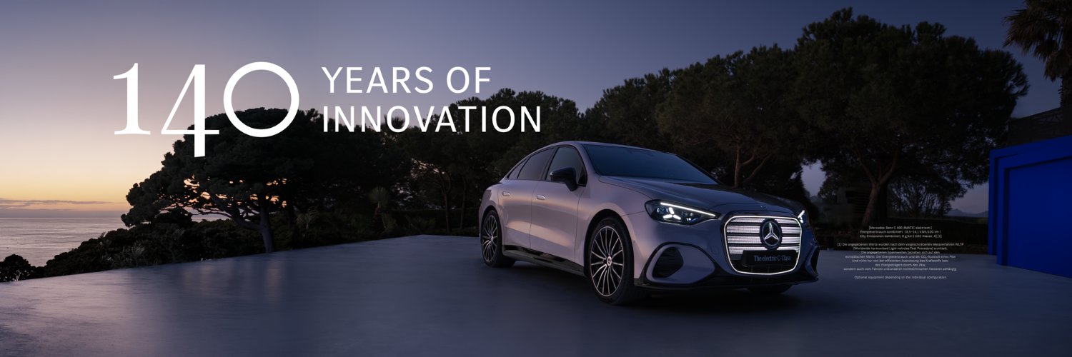 Mercedes-Benz's banner