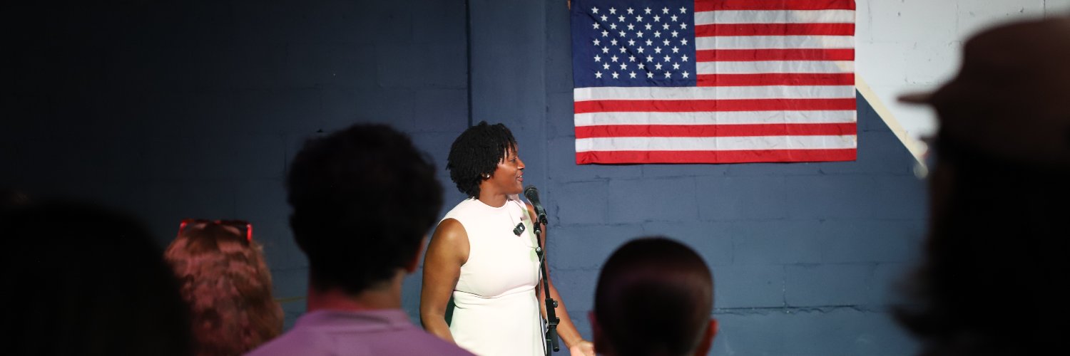 State Rep. Angie Nixon's banner