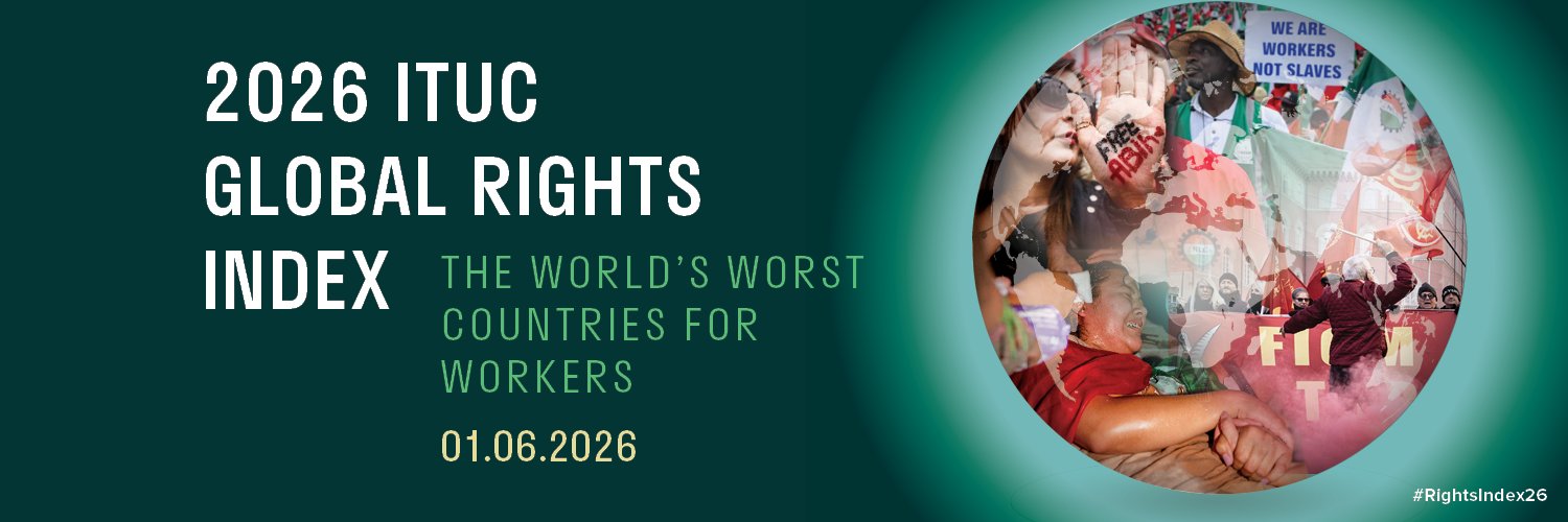ITUC's banner