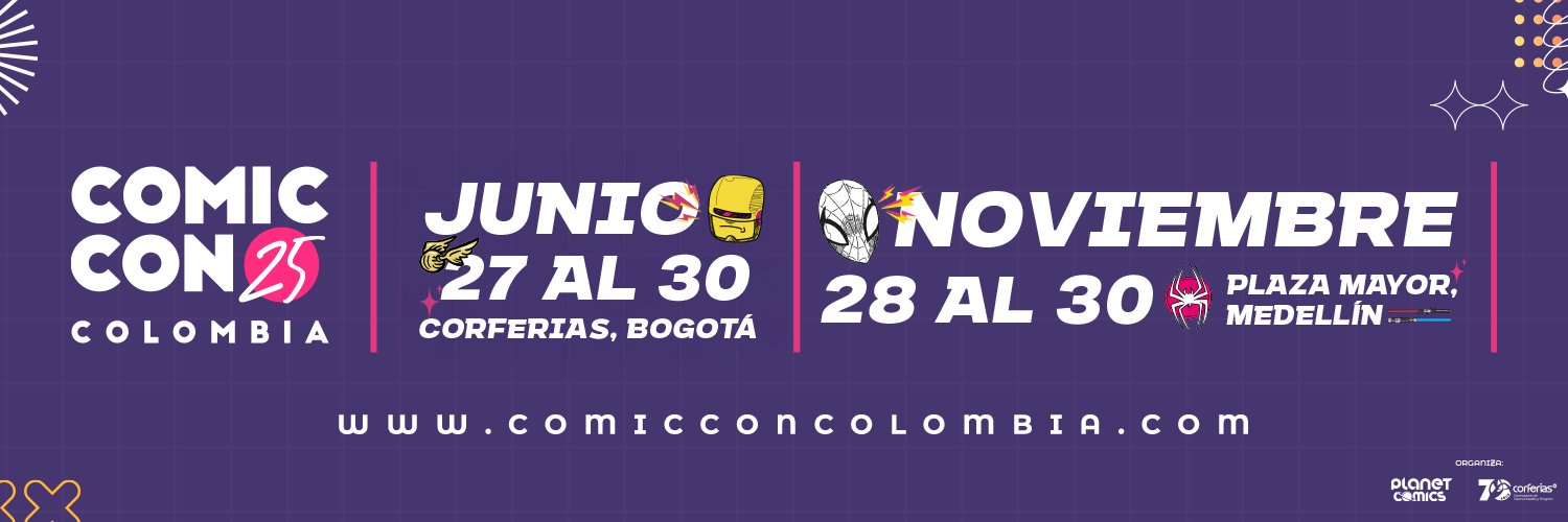 Comic Con Colombia's banner