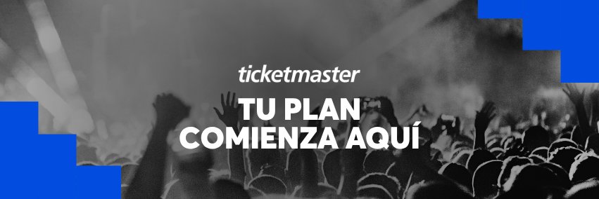 Ticketmaster México's banner