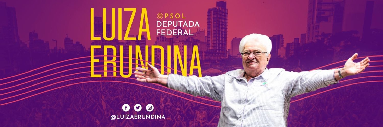Luiza Erundina's banner
