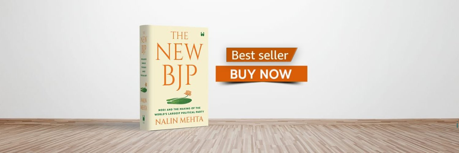 Nalin Mehta's banner