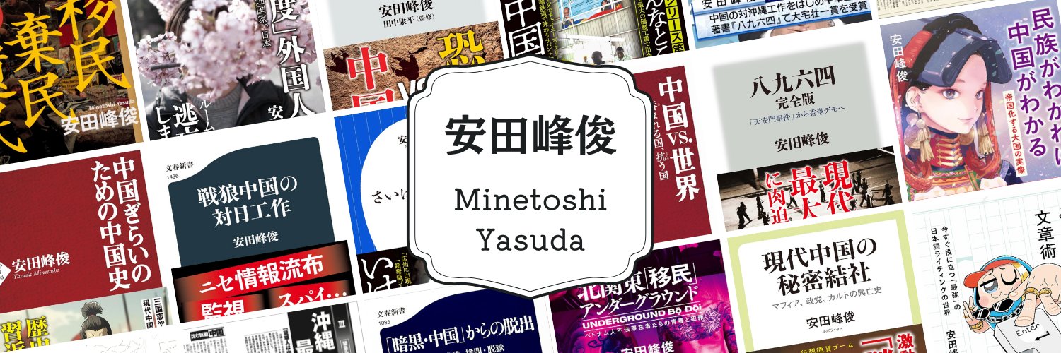 安田峰俊's banner