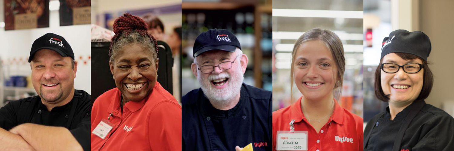 Hy-Vee's banner