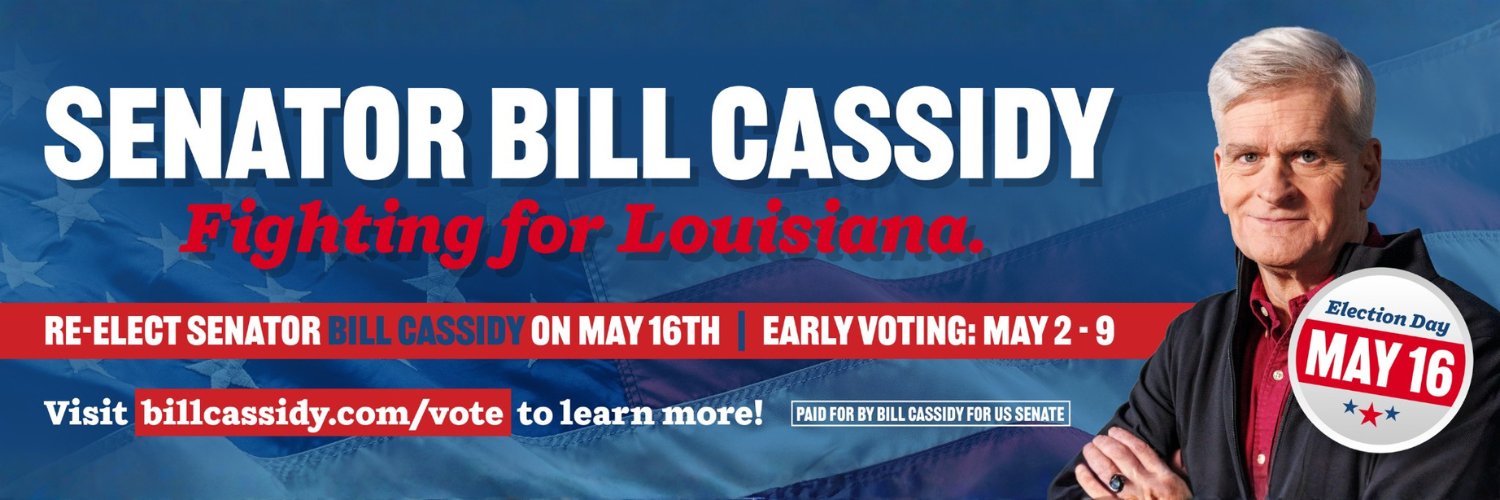 Bill Cassidy, M.D.'s banner