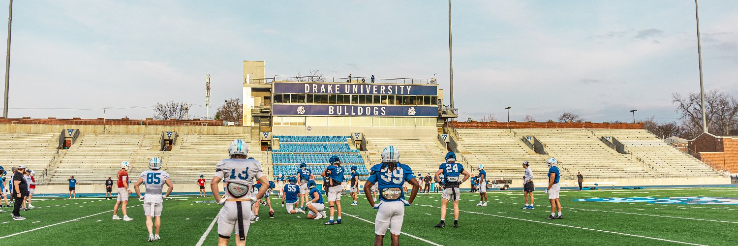 Drake Football's banner