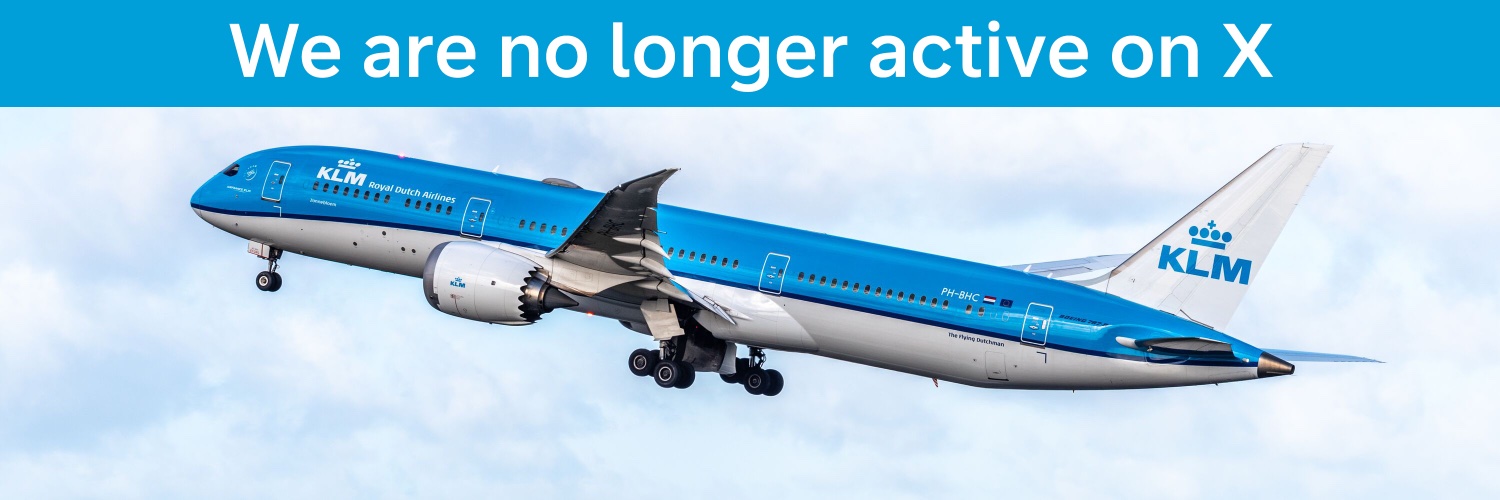 KLM's banner