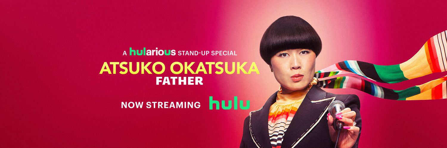 Atsuko Okatsuka's banner