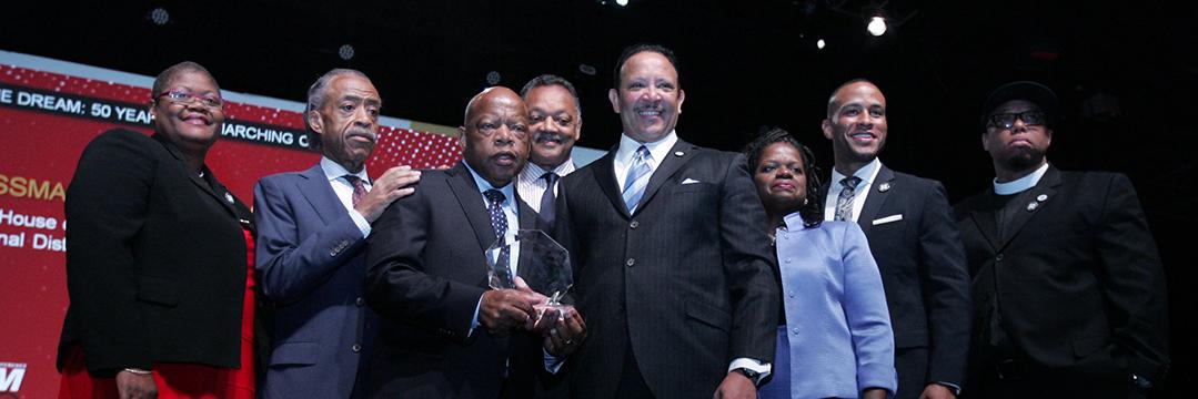 Marc Morial's banner