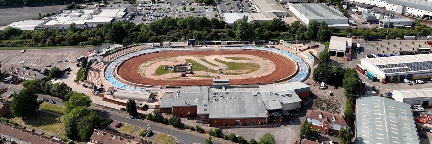 Oxford Speedway's banner