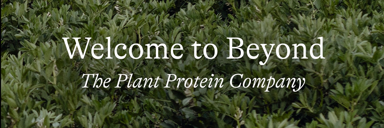 Beyond Meat's banner