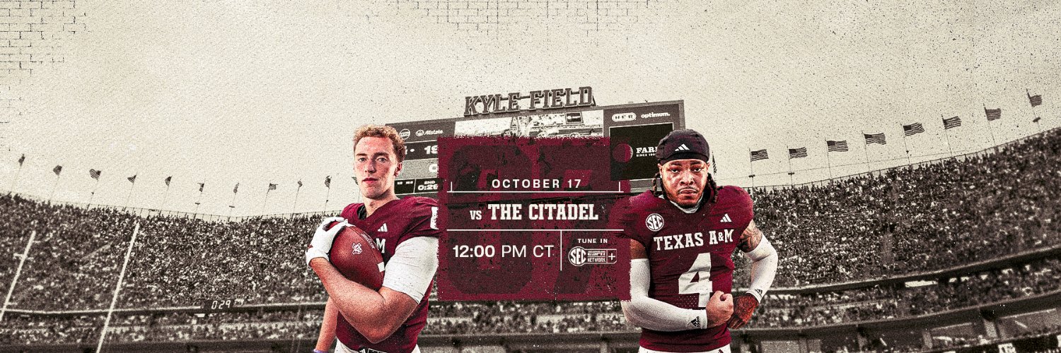 Texas A&M Football's banner
