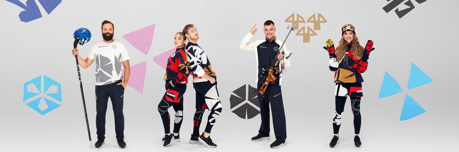 Český olympijský tým's banner