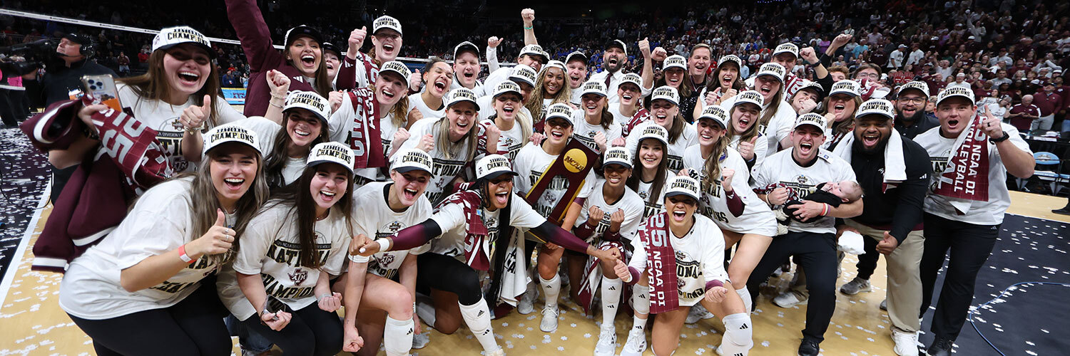 Texas A&M Volleyball's banner