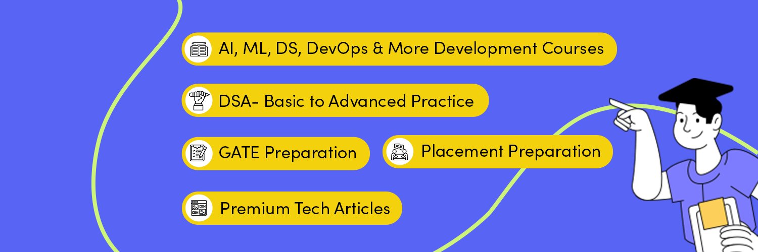 GeeksforGeeks | Learn to Code's banner