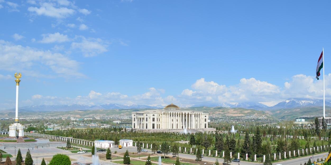 Emomali Rahmon's banner