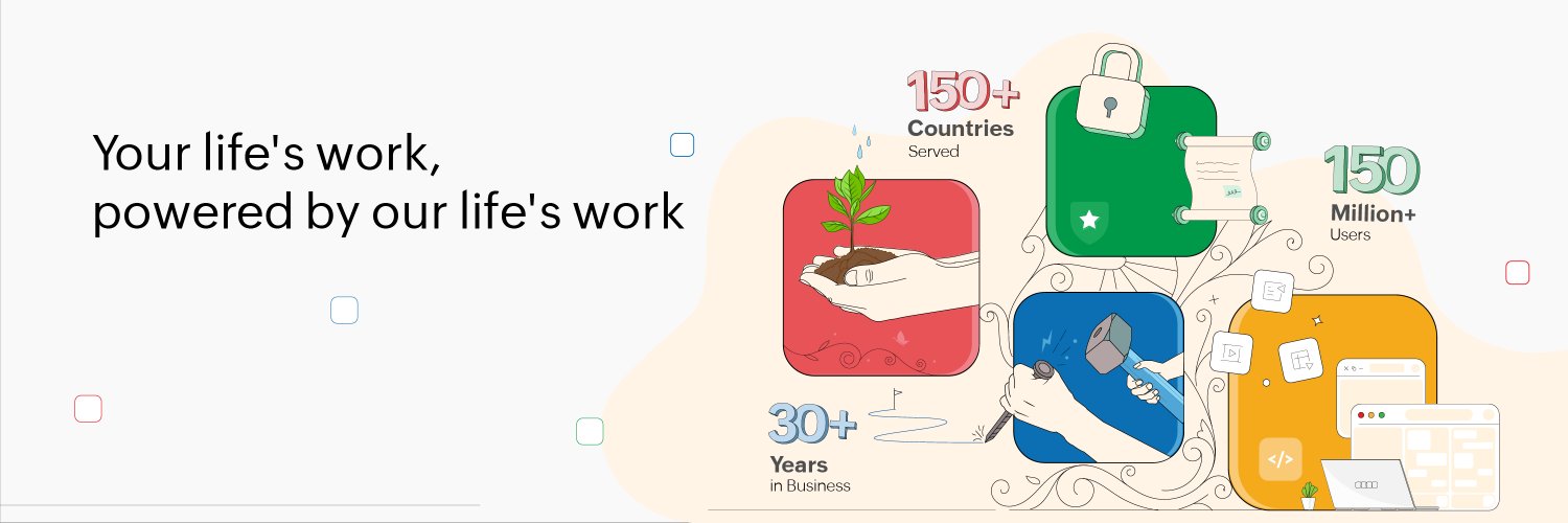 Zoho's banner