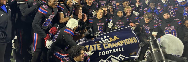 Cherry Creek Football's banner
