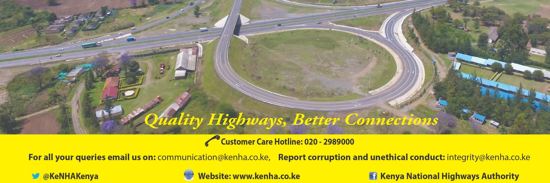 Kenya National Highways Authority (KeNHA)'s banner