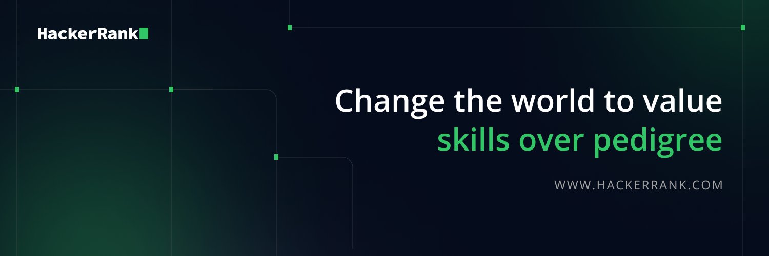 HackerRank's banner