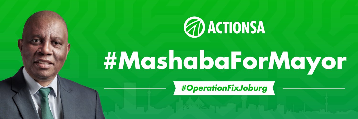 Herman Mashaba's banner