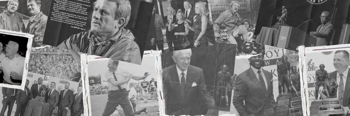 The Broyles Award's banner